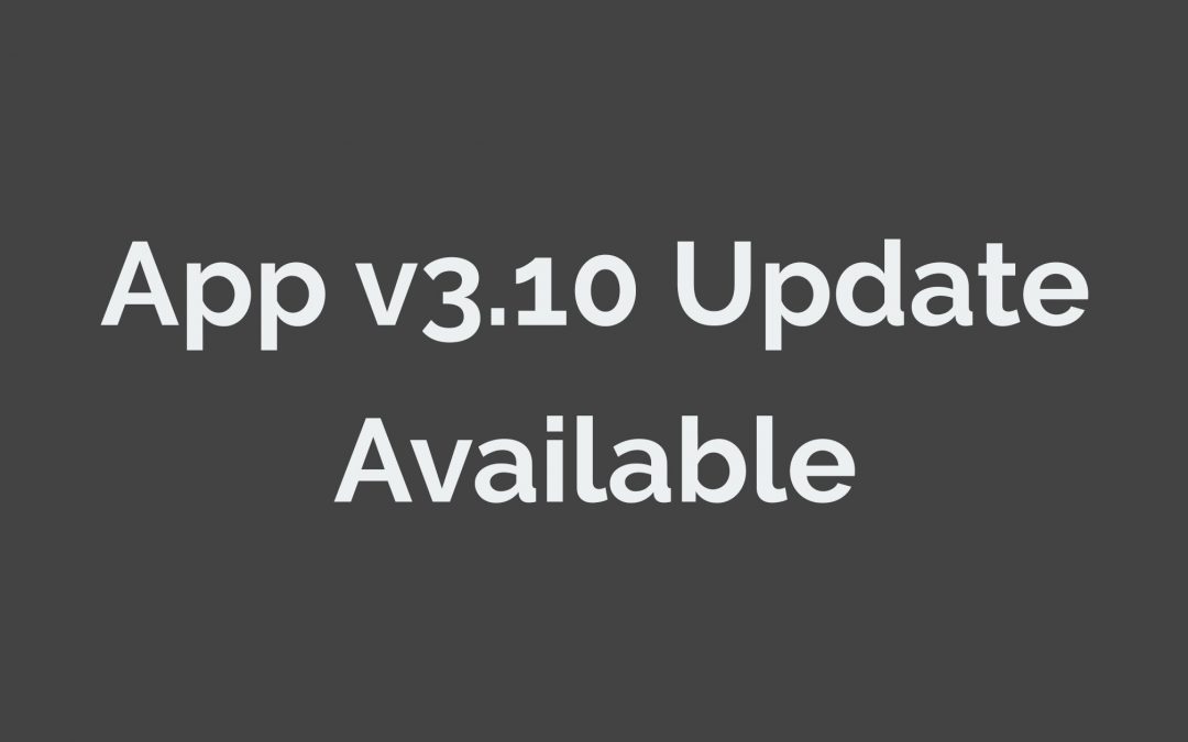 App v3.10 Update